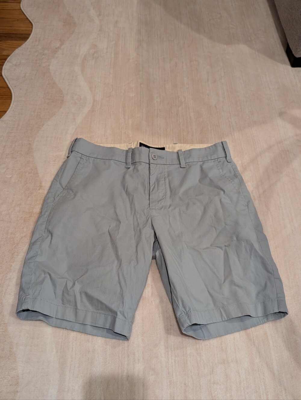Men's Casual Light Blue Chino Shorts - Size 30